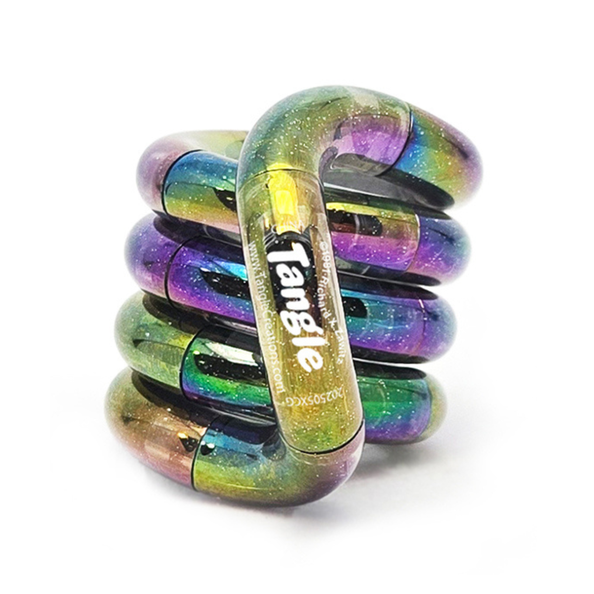 Tangle Jr. Gems – glittrande fidgetleksak