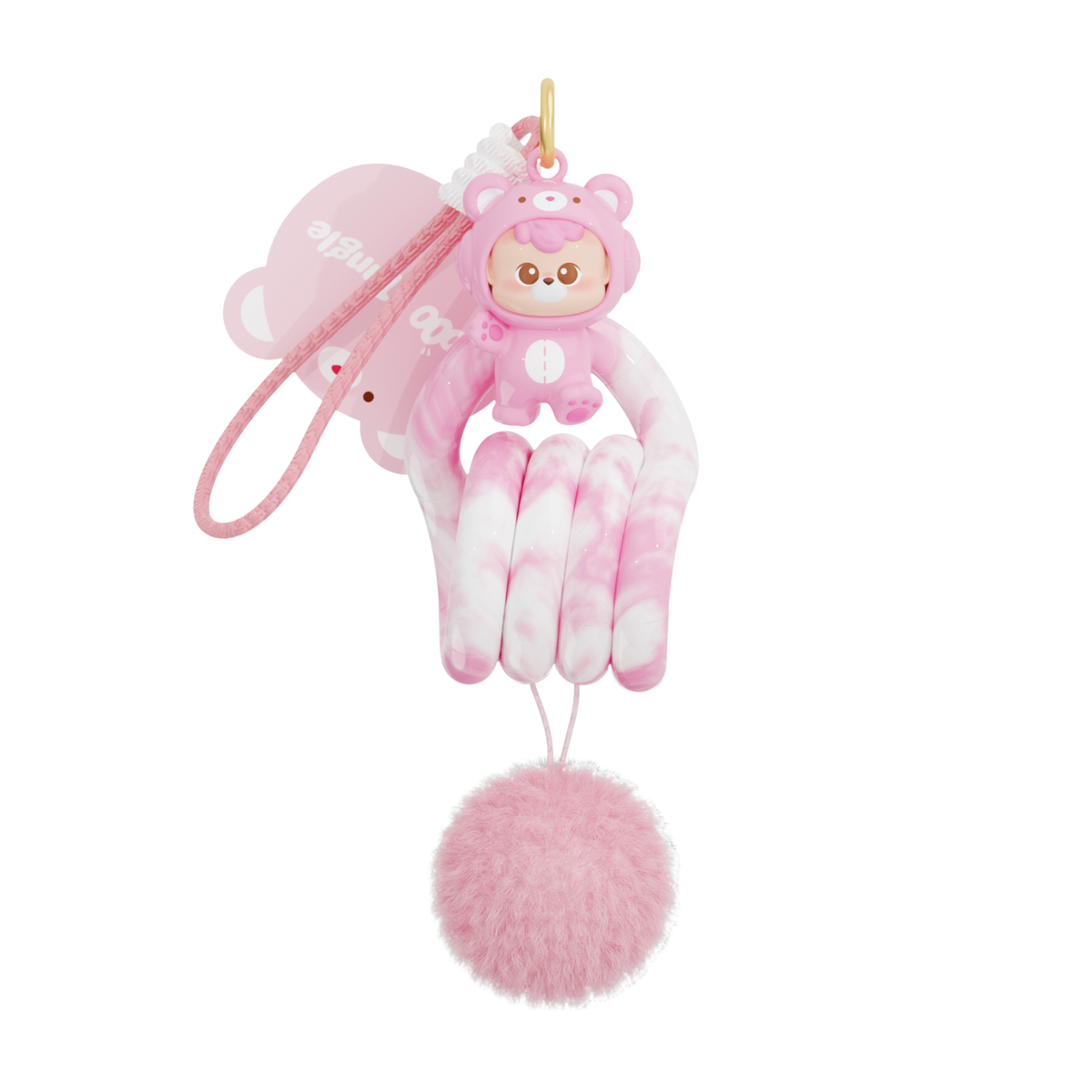 Tangle Blind Box Abebe Bear – överraskningsfigur med fidget